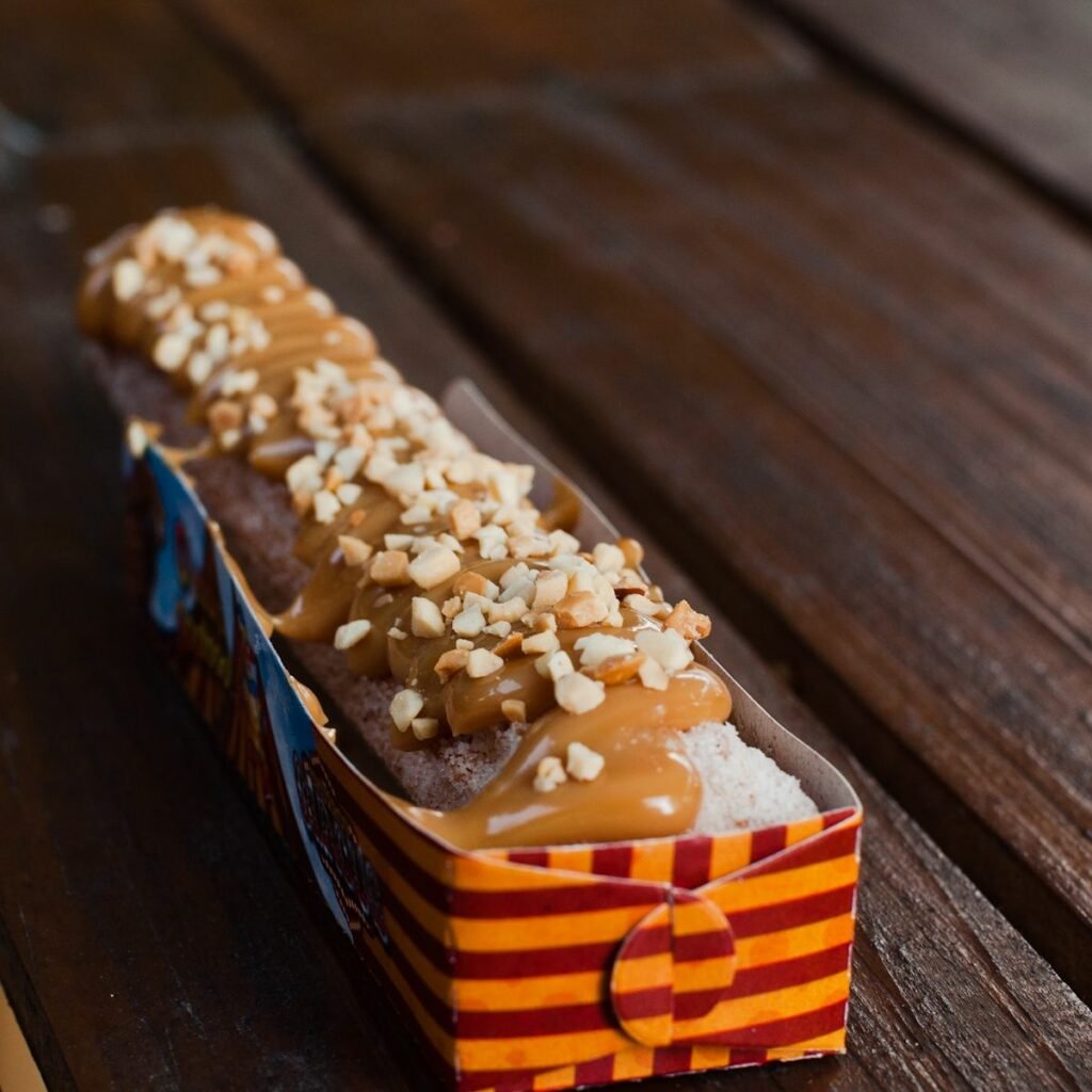 Já para quem prefere o tradicional, a Churros Factory trará o doce nas versões doce de leite, brigadeiro meio amargo, paçoca e creme de avelã (foto: divulgação)