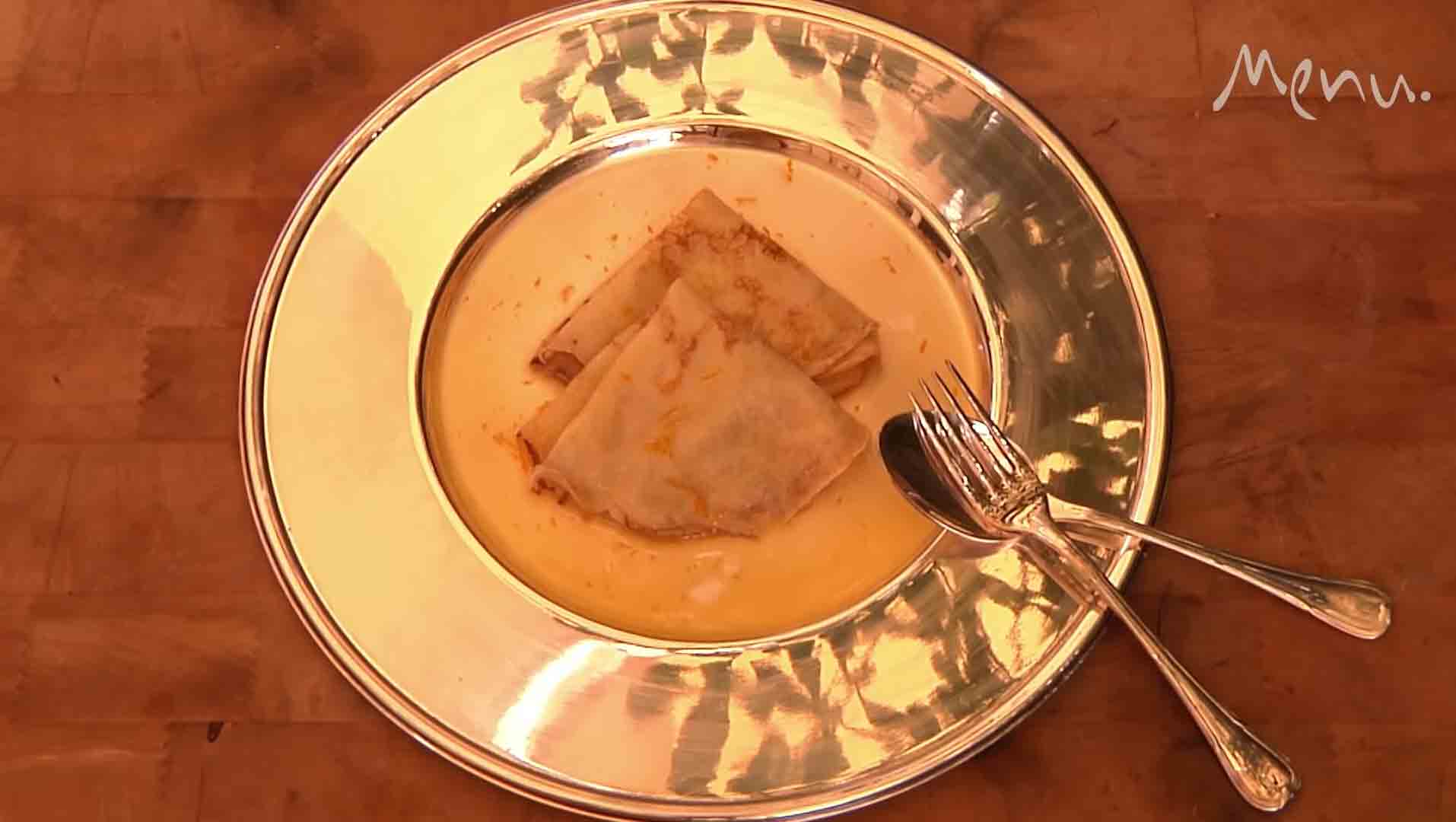 Vídeo: Como preparar o clássico crepe suzette. Foto: reprodução Youtube