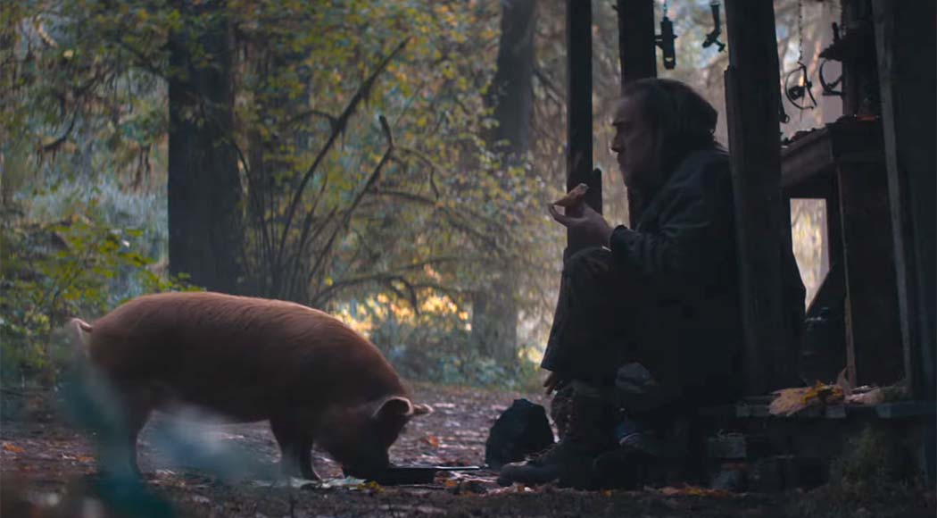 Nicolas Cage vive chef que precisa resgatar porco de estimação em "Pig"