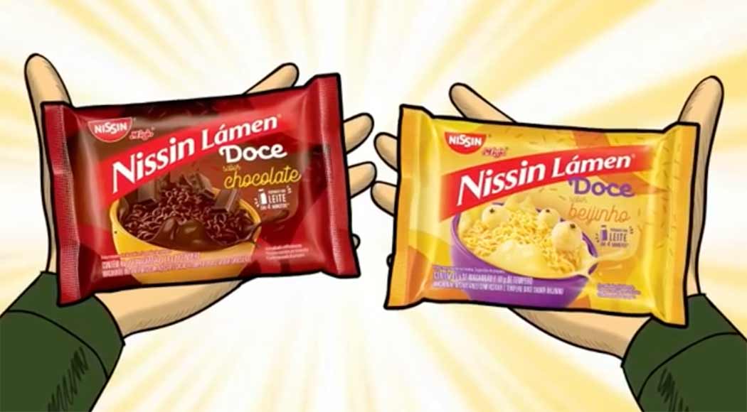 Nissin lança versões doces de miojo nos sabores chocolate e beijinho (Foto: Reprodução/Instagram)