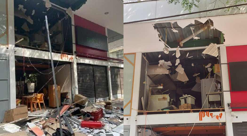 Vídeo: Homem fica ferido durante explosão em restaurante de Niterói (RJ) (Fotos: Reprodução)
