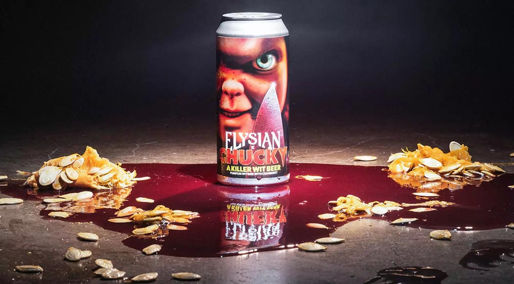 Chucky, o boneco assassino, é inspiração para cerveja especial de Halloween (Foto: Elysian Brewing)