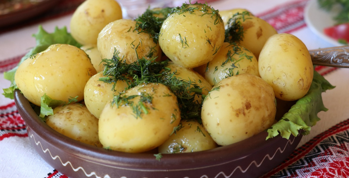 Batatas cozidas