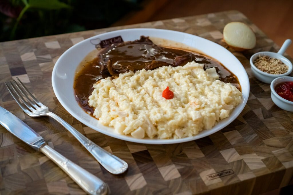 Risoto de Palmito, do Mr. Cheff. (Crédito: Divulgação)