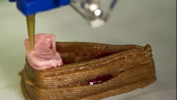 Sobremesa feita com impressora 3D