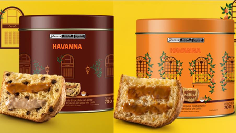 Natal: Havanna lança coleção de panetones com sabores de laranja siciliana, mocha e banoffee/Créditos: Divulgação