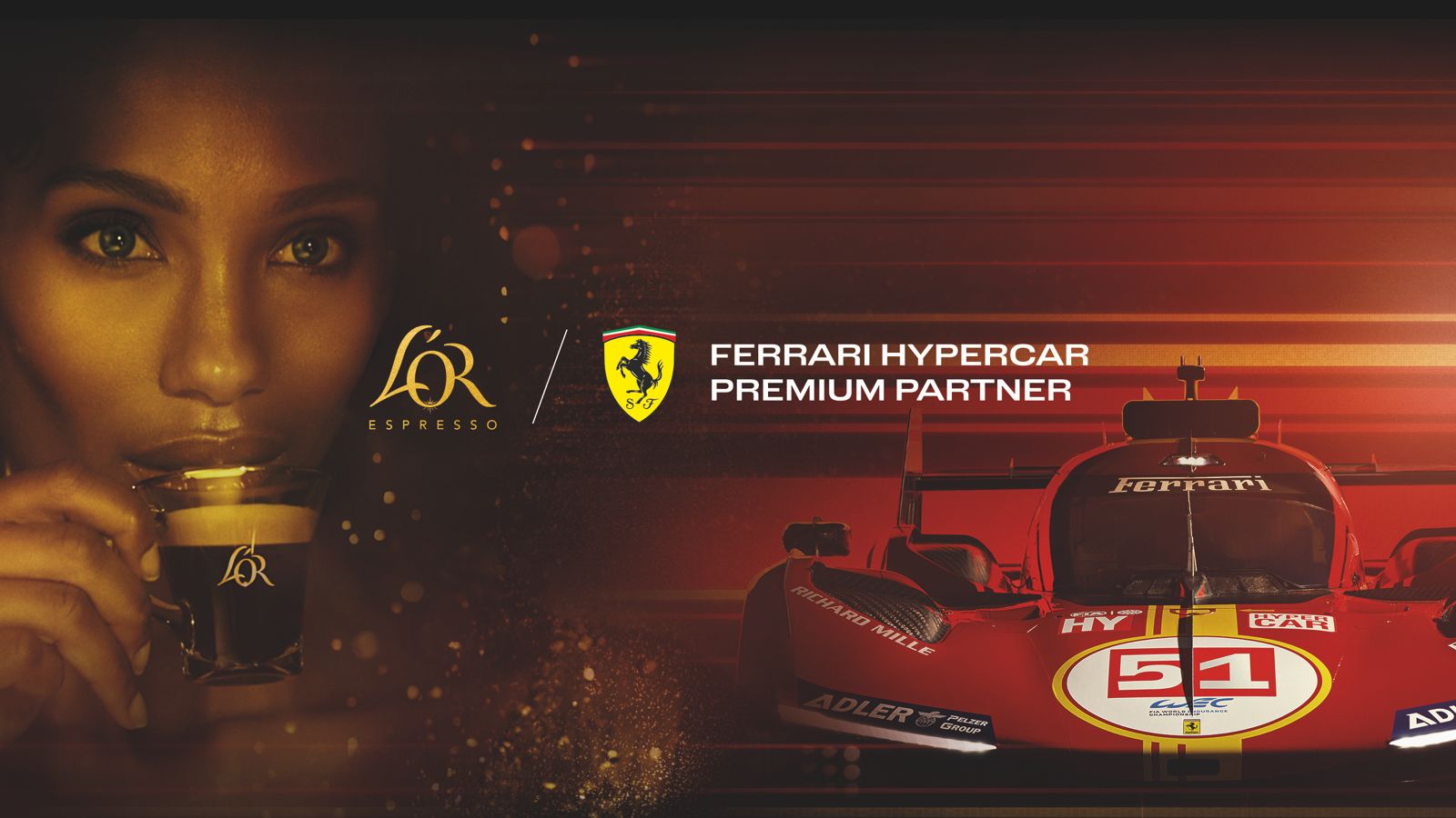 Saiba mais sobre a parceria da L'OR Espresso e da Ferrari/Créditos: Divulgação
