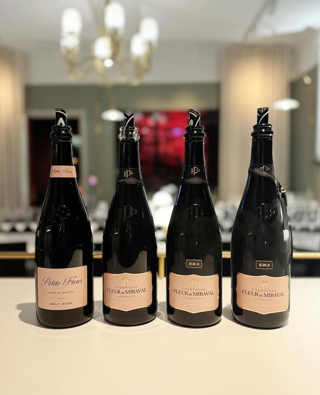 Champagnes Fleur de Miraval e Petit Fleur (Instagram)