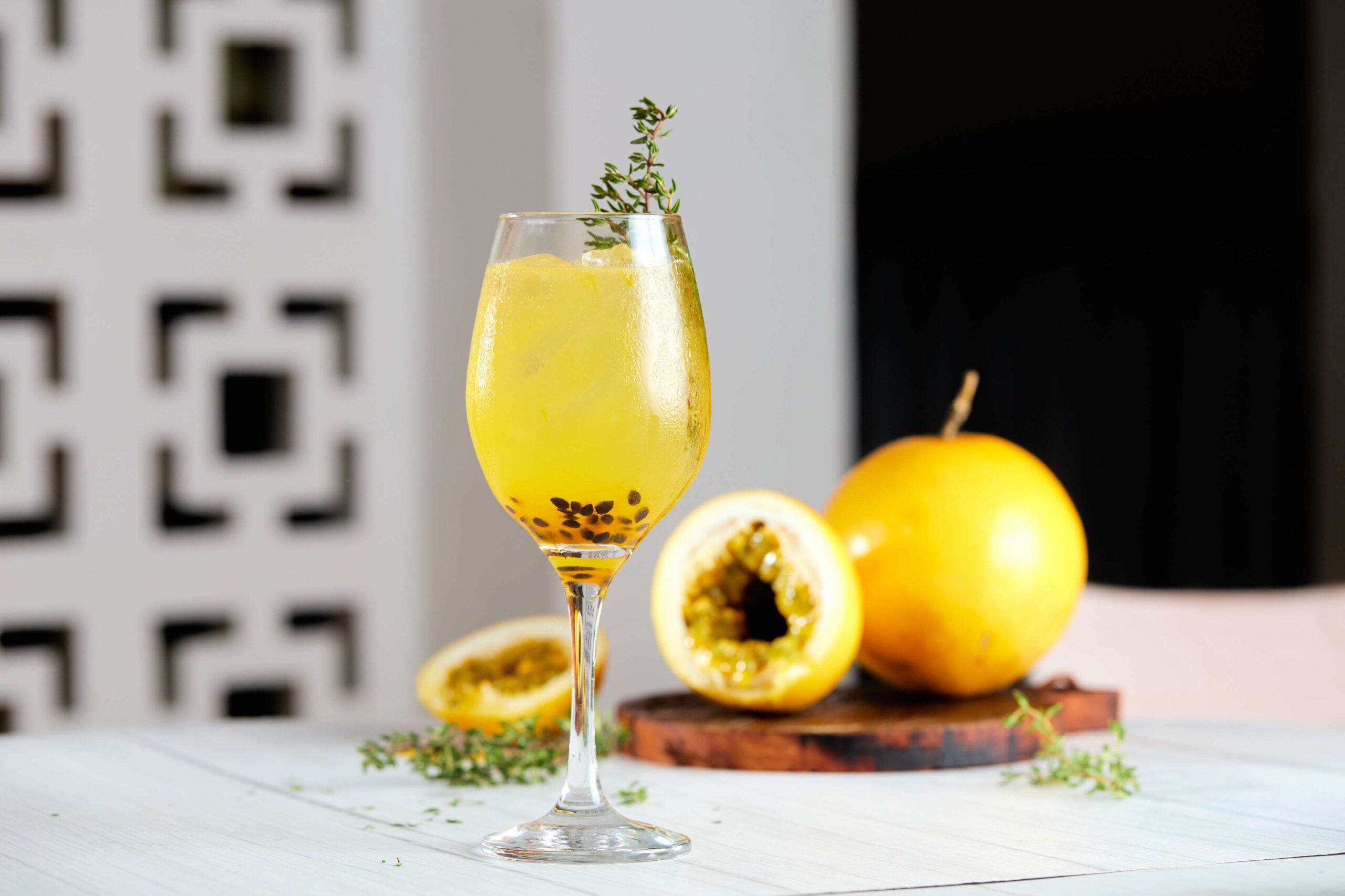 Mimosa Passion da bartender Julia Rocha no Nouzin Café (Foto: Rodolfo Regini)