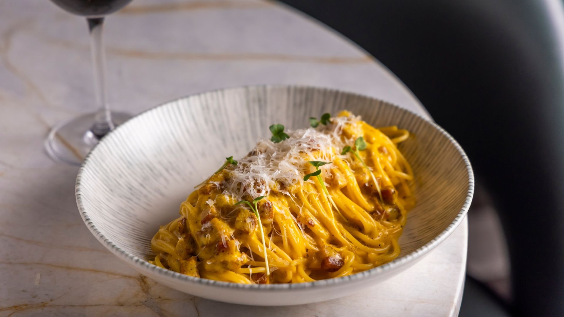 Carbonara do Fahrenheit (Foto: Mário Rodrigues)