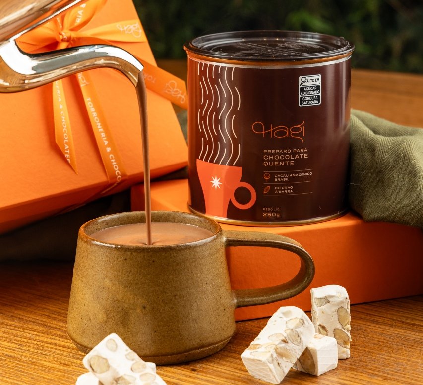 Kit para chocolate quente da Hagi Torrones & Chocolates
